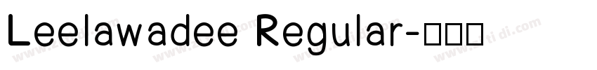 Leelawadee Regular字体转换